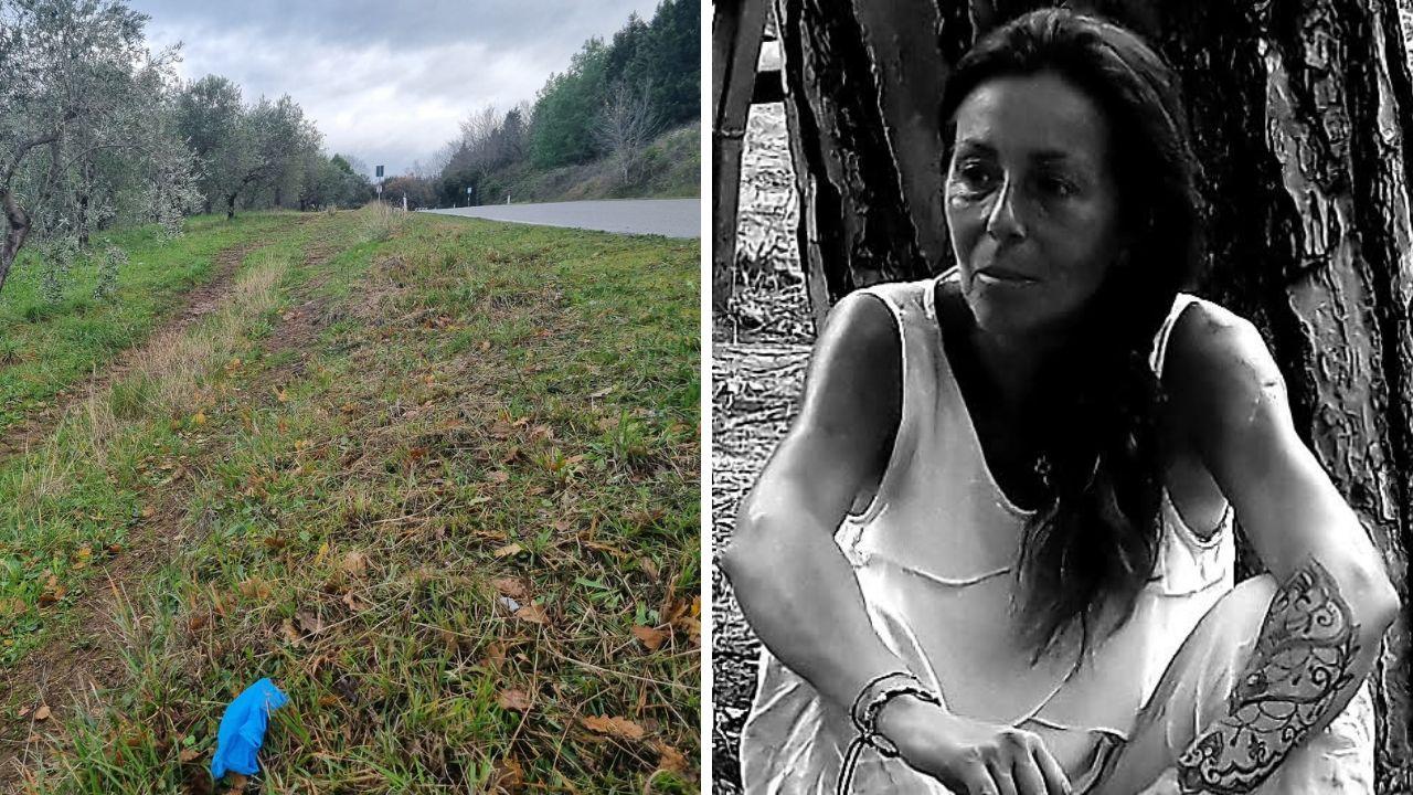 La zona della tragedia e la donna trovata morta