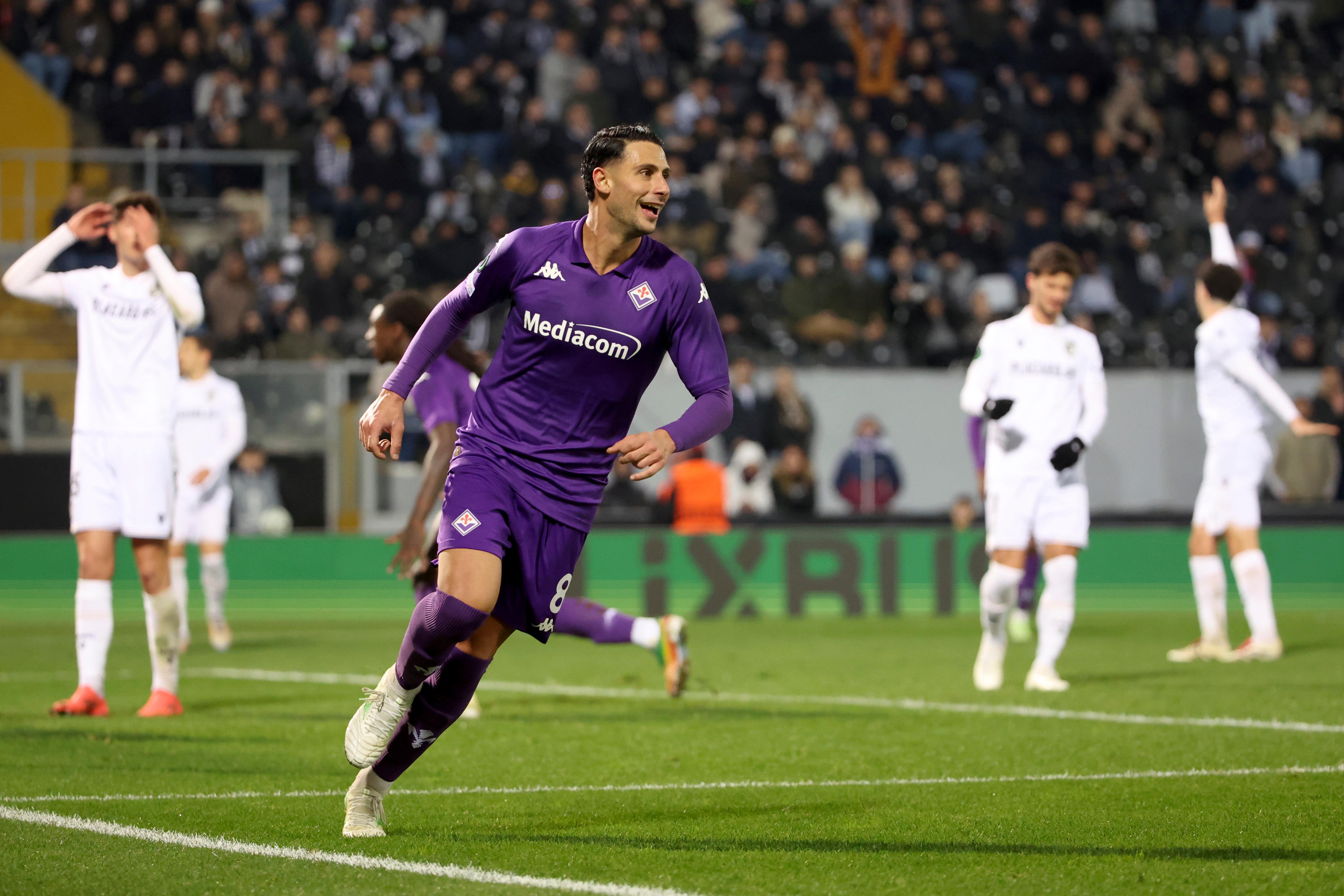 Rolando Mandragora dopo il gol al Vitoria Guimares