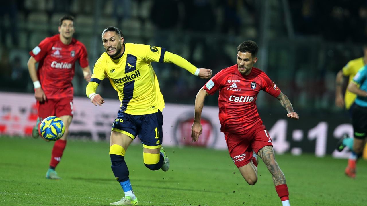 Un'azione della partita