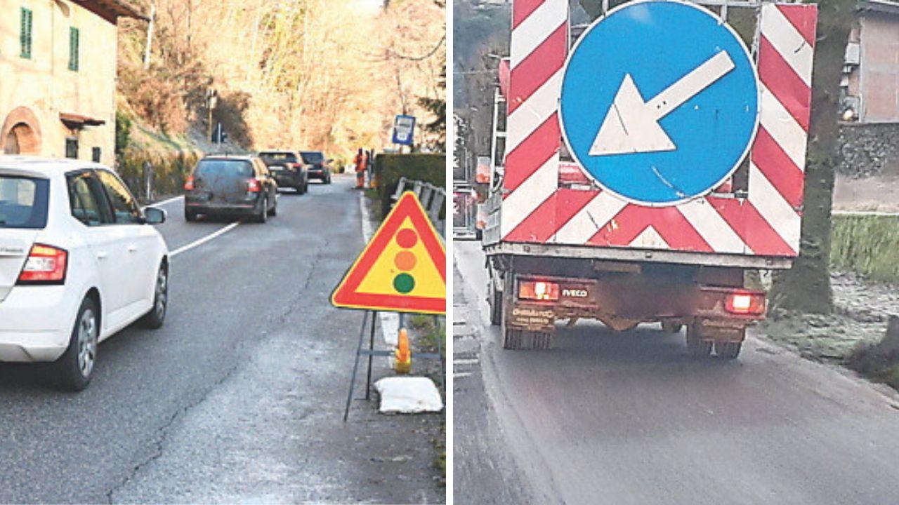 
	Semafori lungo la strada (foto servizio Fiorenzo Sernacchioli)

