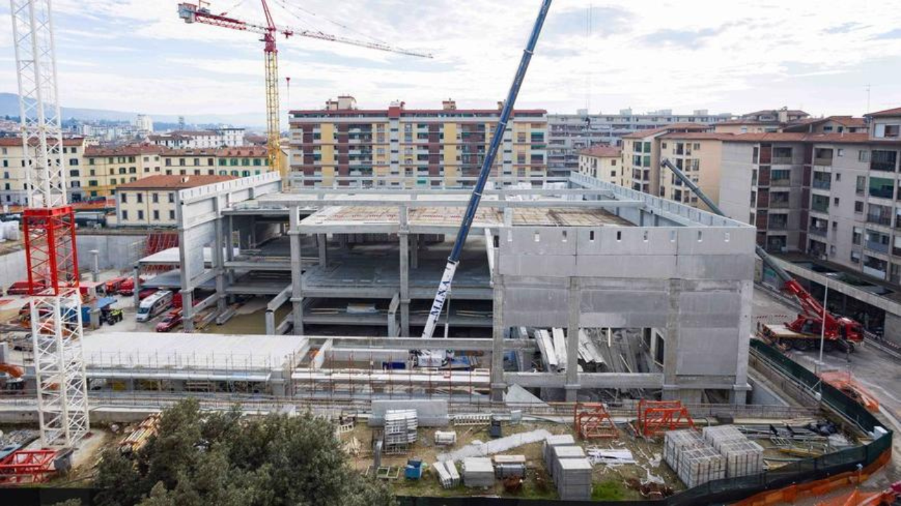 L’area del cantiere di via Mariti