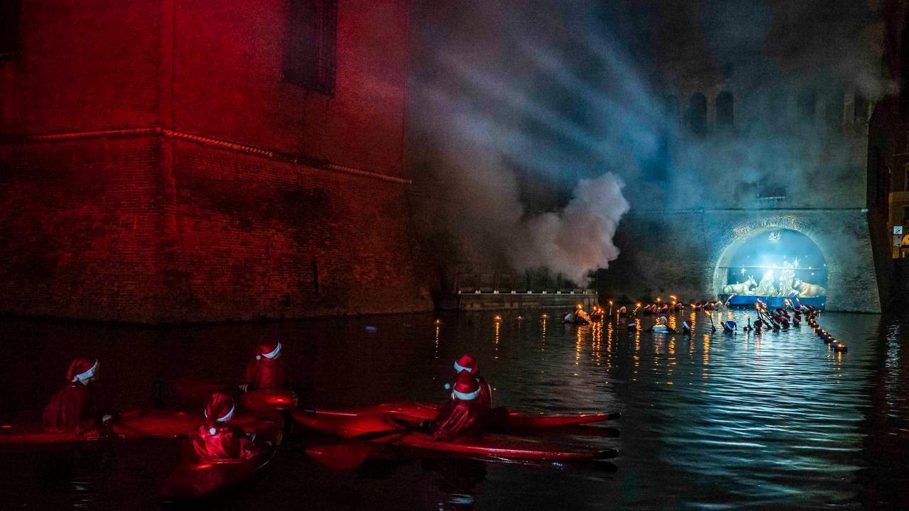 Presepe sull'acqua (foto Pierluigi Benini)