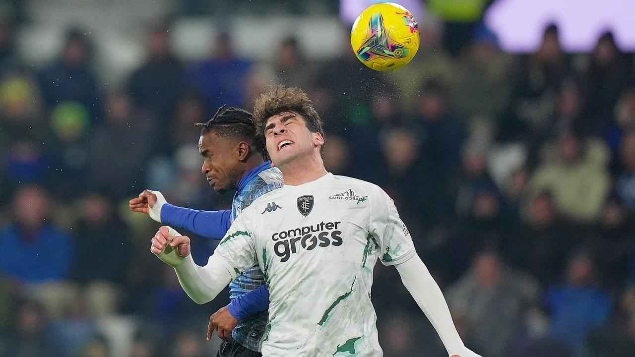 Un momento della partita Atalanta-Empoli