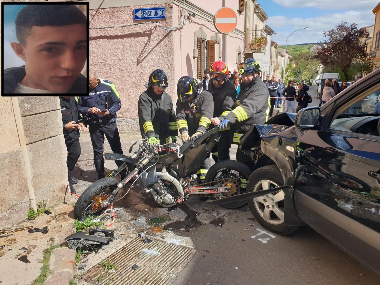 
	Il luogo dell'incidente a Ittiri e la vittima Sebastiano Pasquarelli&nbsp;

