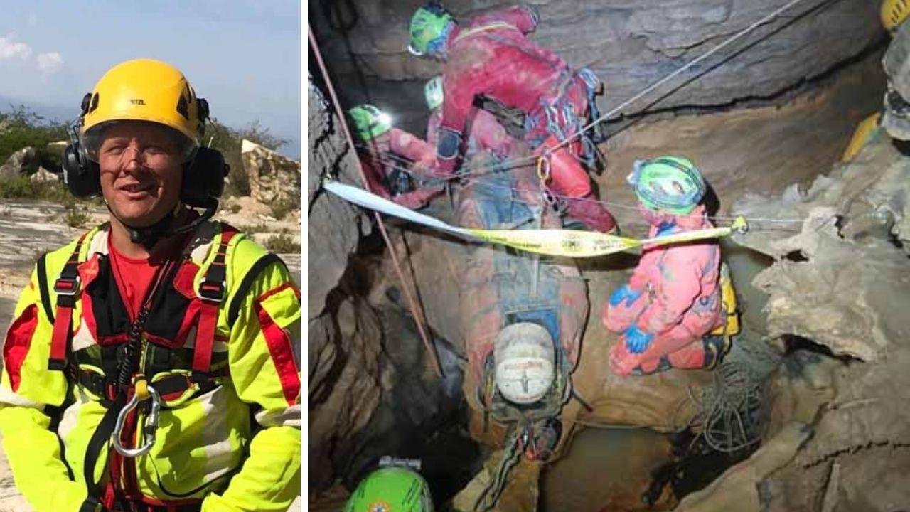 Giovanni Bassi, medico massese e il trasporto della speleologa in barella all’interno della grotta di Bueno Fonteno