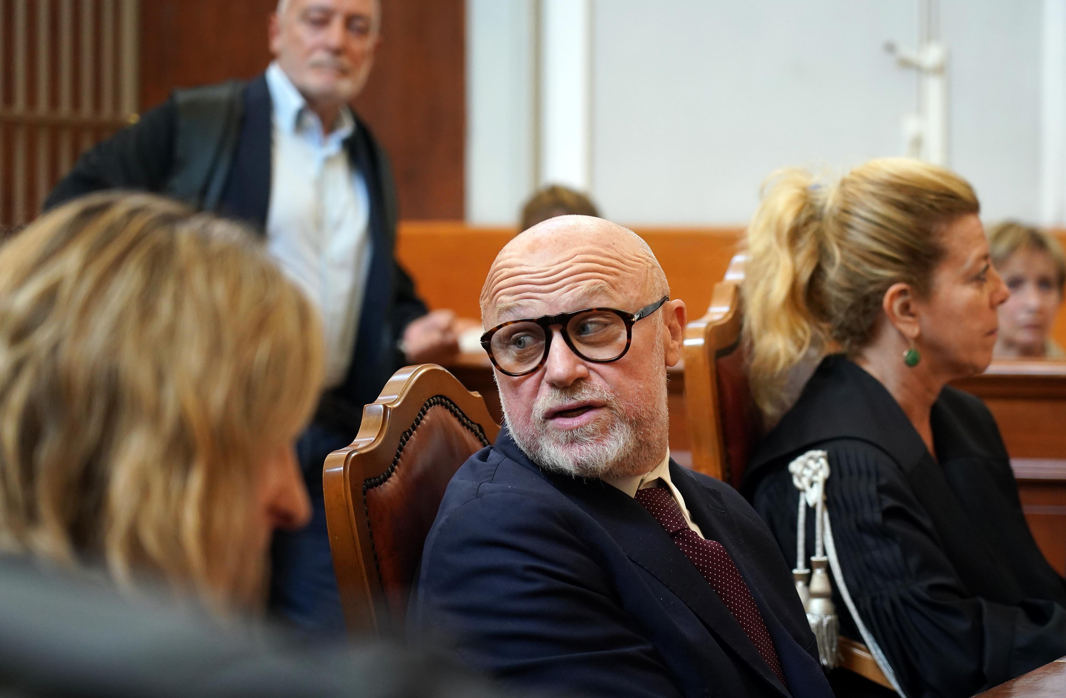 Filippo Nogarin in aula durante il processo di primo grado (foto Franco Silvi)