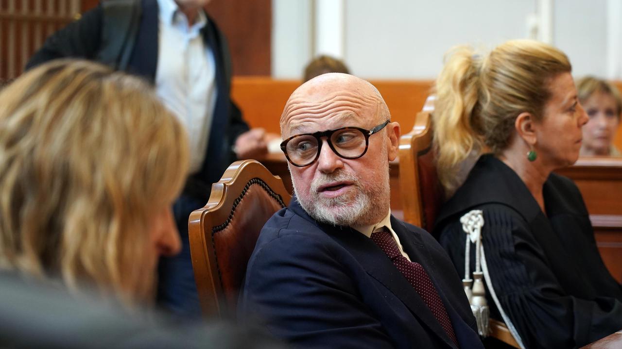 Filippo Nogarin in aula durante il processo di primo grado (foto Franco Silvi)