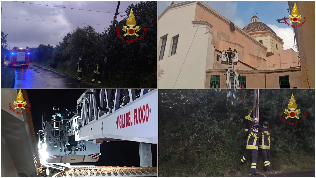 Alberi sui binari, tettoie sulle auto e cornicioni a terra: 400 interventi dei vigili del fuoco