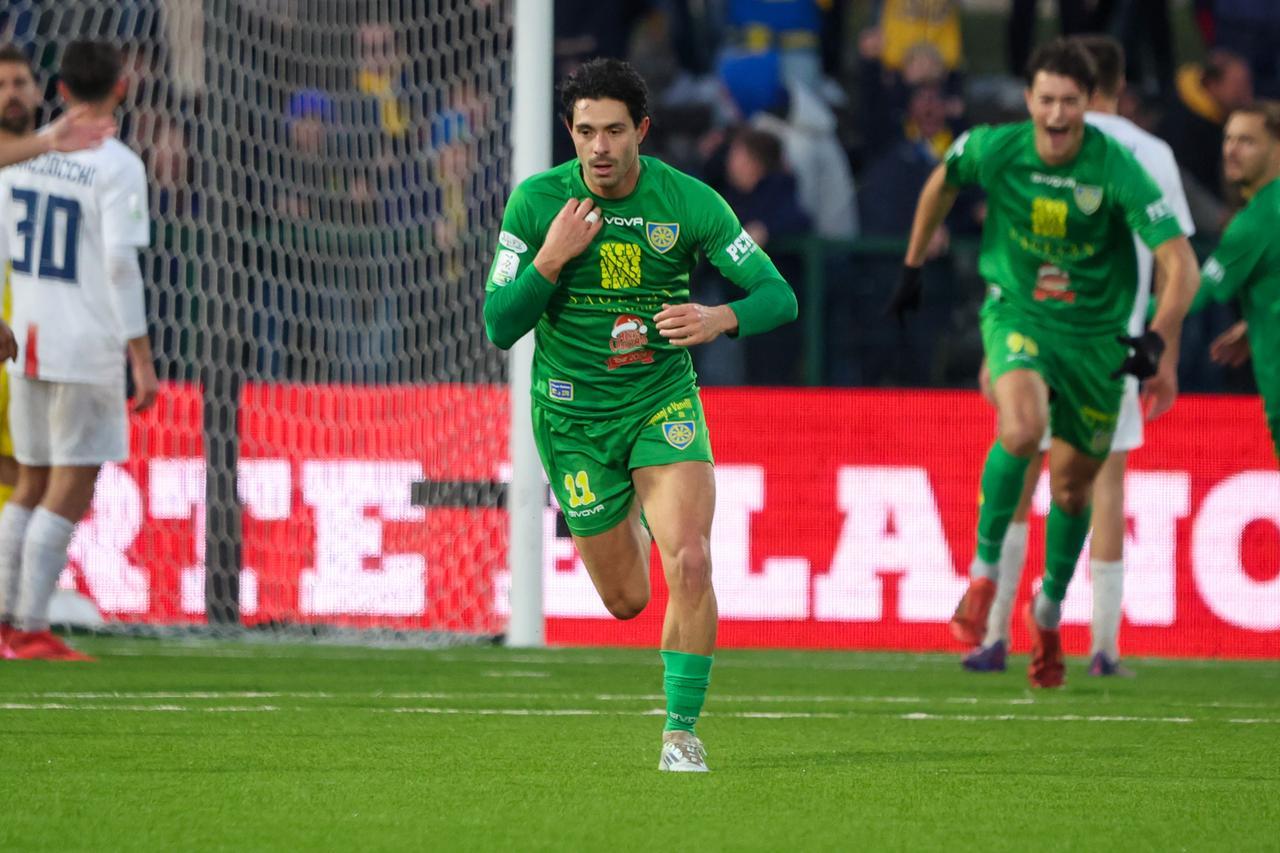 L'esultanza di Cicconi