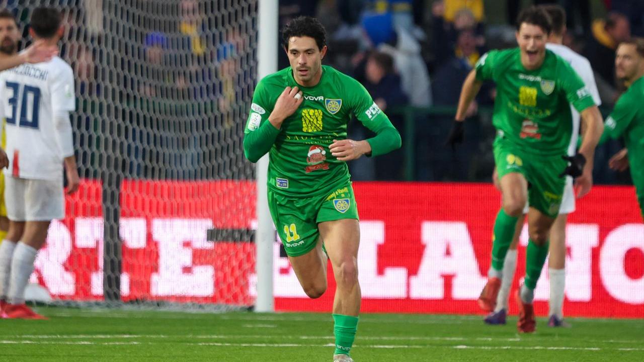 L'esultanza di Cicconi