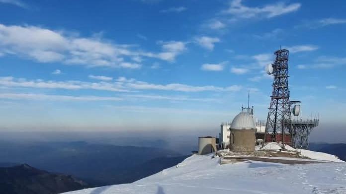 Il monte Cimone innevato (foto di Matteo Buldrini)