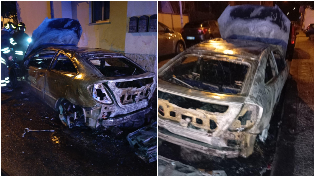 Boato nella notte a Porto Torres: esplode l’auto di un artigiano