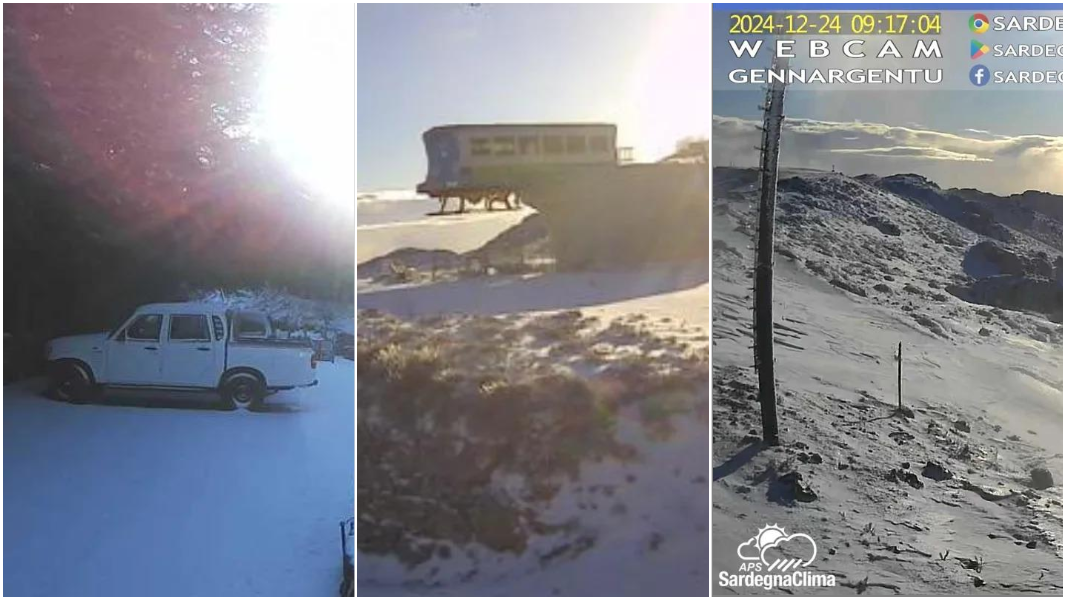 La meraviglia della Sardegna innevata alla Vigilia di Natale: tutte le immagini