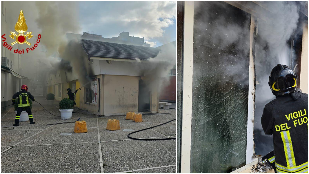 Grande paura a Nuoro, un locale in centro va a fuoco