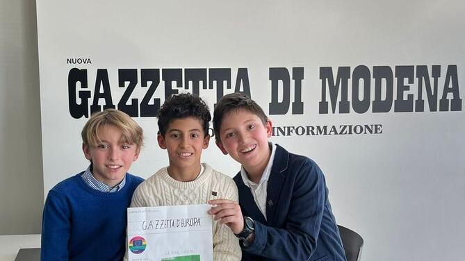 La storia di Amil, Cesare e Gabriele: «Abbiamo 10 anni e raccontiamo l’Europa sul nostro giornale ispirato alla Gazzetta»