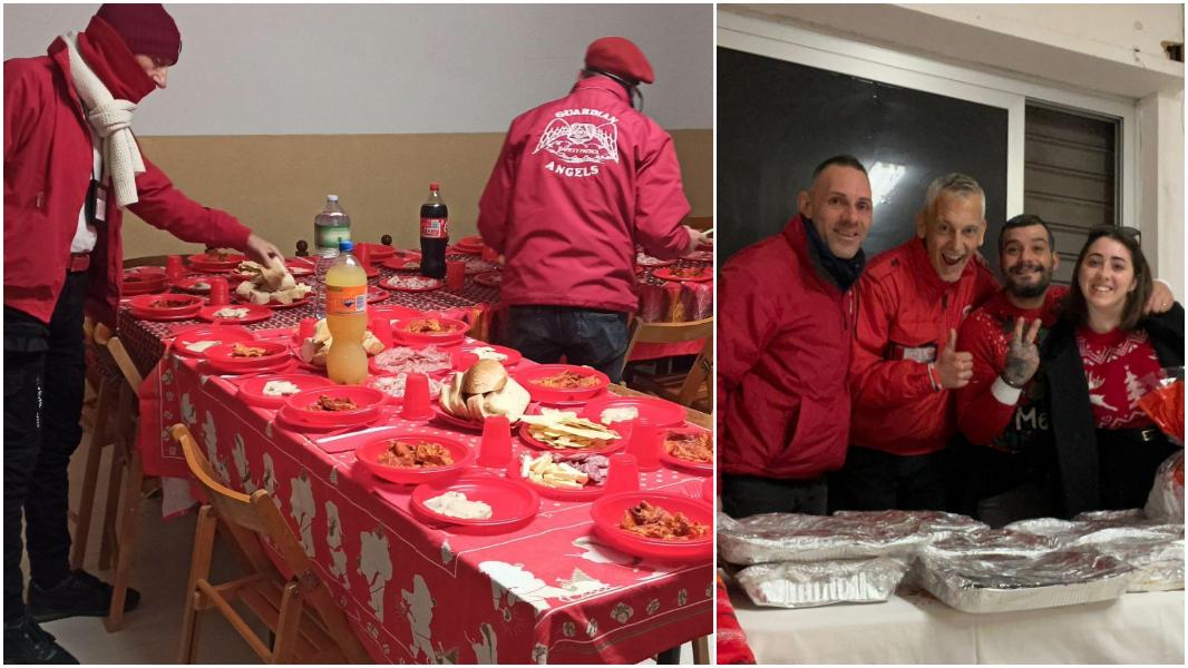 Sassari, un successo la cena per i senzatetto organizzata dai Guardian Angels