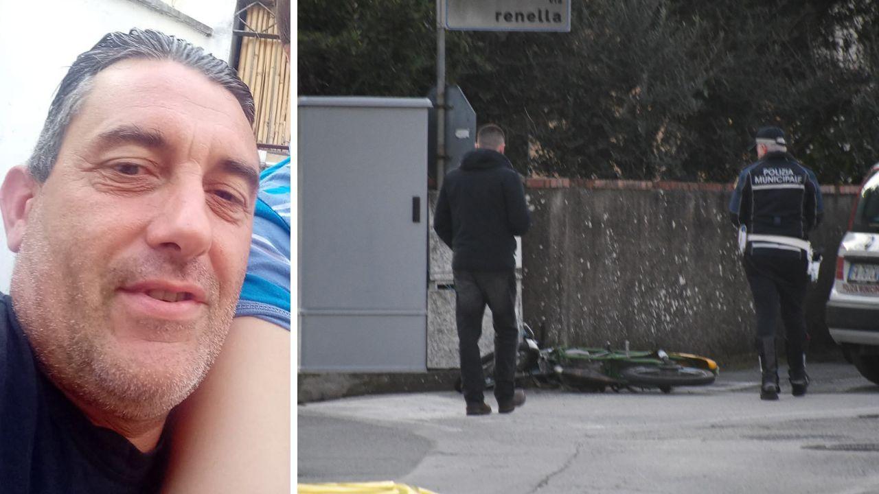 La vittima e il luogo dell'incidente nella foto di Claudio Cuffaro