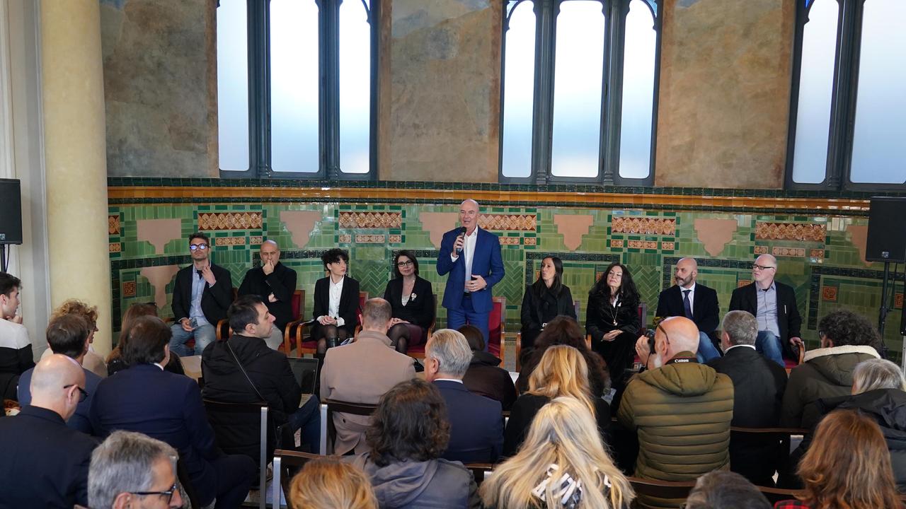 Il sindaco alla conferenza stampa di fine anno (foto Franco Silvi)