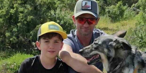 Elio col padre Matteo Racheli