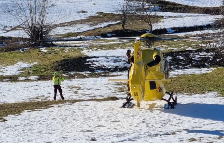 
	Il 118 ha inviato l'elicottero da Pavullo sul monte Giovo

