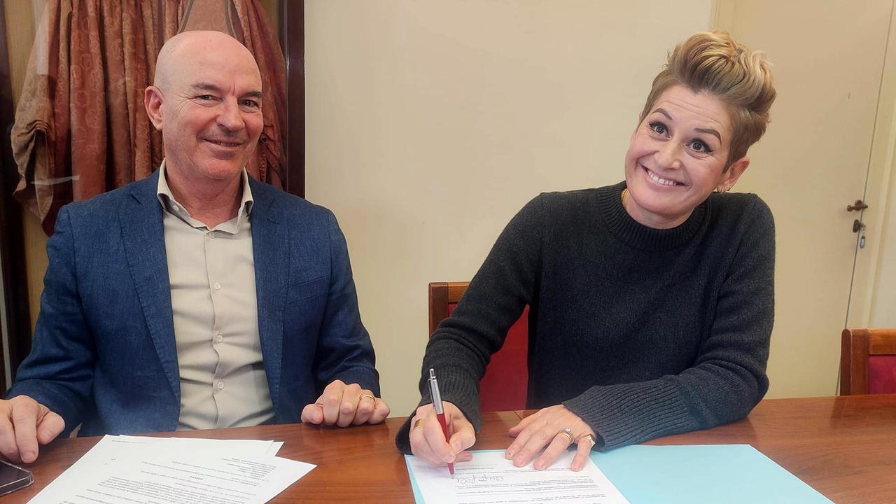 Il sindaco Luca Salvetti e Angela Rafanelli, nuova assessora alla Cultura