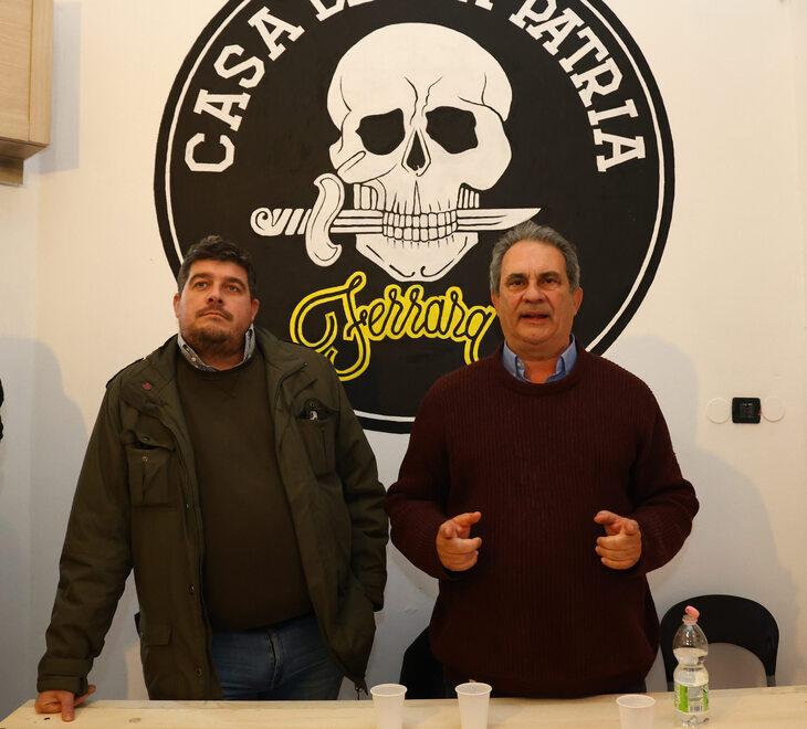 Forza Nuova a Ferrara: «Fabbri, Balboni e sinistra, tutti uguali»