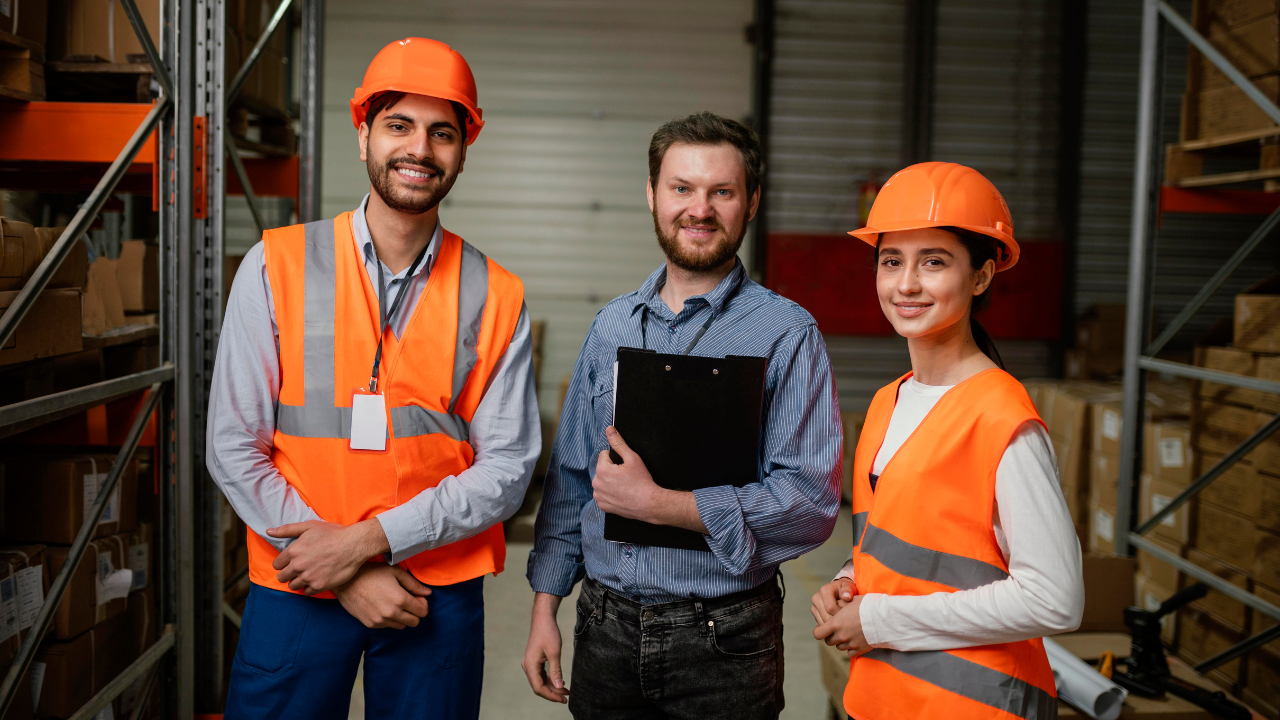 Nella foto lavoratori