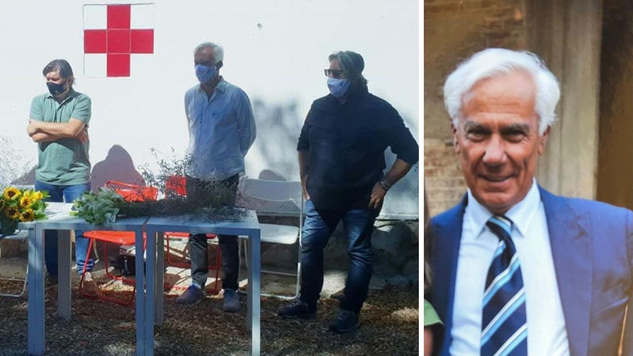 A sinistra Ferdinando Berni con Roberto Berardi e Andrea Casamenti, a destra una foto recente di Berni