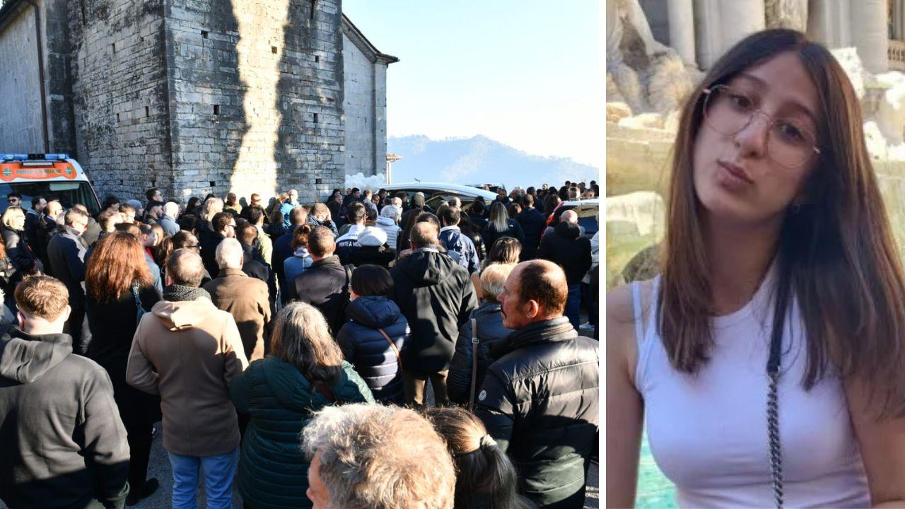 
	In tanti per l'ultimo saluto a Sara Lena, morta a 16 anni (foto Sernacchioli)

