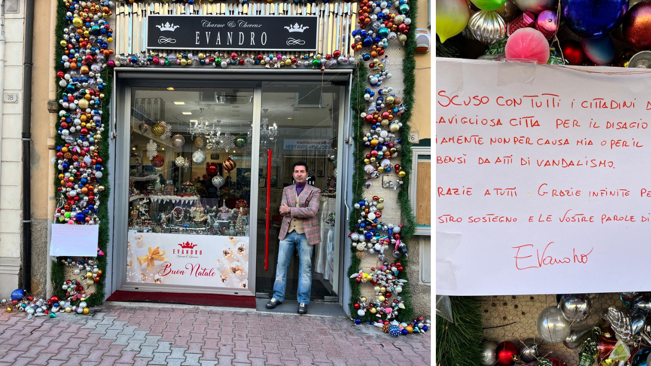 Piombino, la vetrina amata dai bimbi presa di mira dai vandali