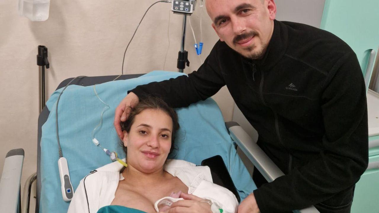 I genitori e la piccola (foto Asl)