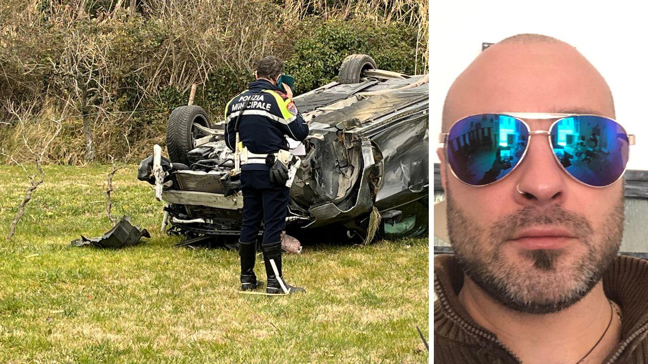 
	L'auto (foto Franco Silvi) e la vittima

