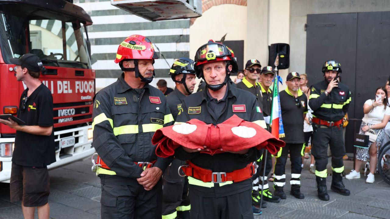 Marco Della Felice nel giorno della sua pensione