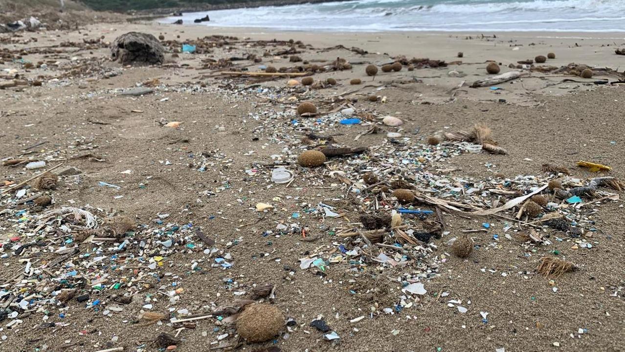Uno scorcio della spiaggia di Is Arenas nei comuni di San Vero Milis e Narbolia