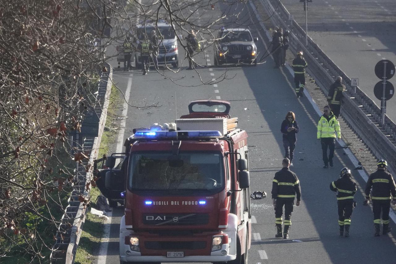 
	L'incidente sulla Variante (foto Paglianti 2024)

