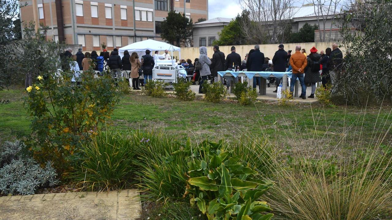 Il nuovo giardino dell'Hospice (foto Francesco Pinna)