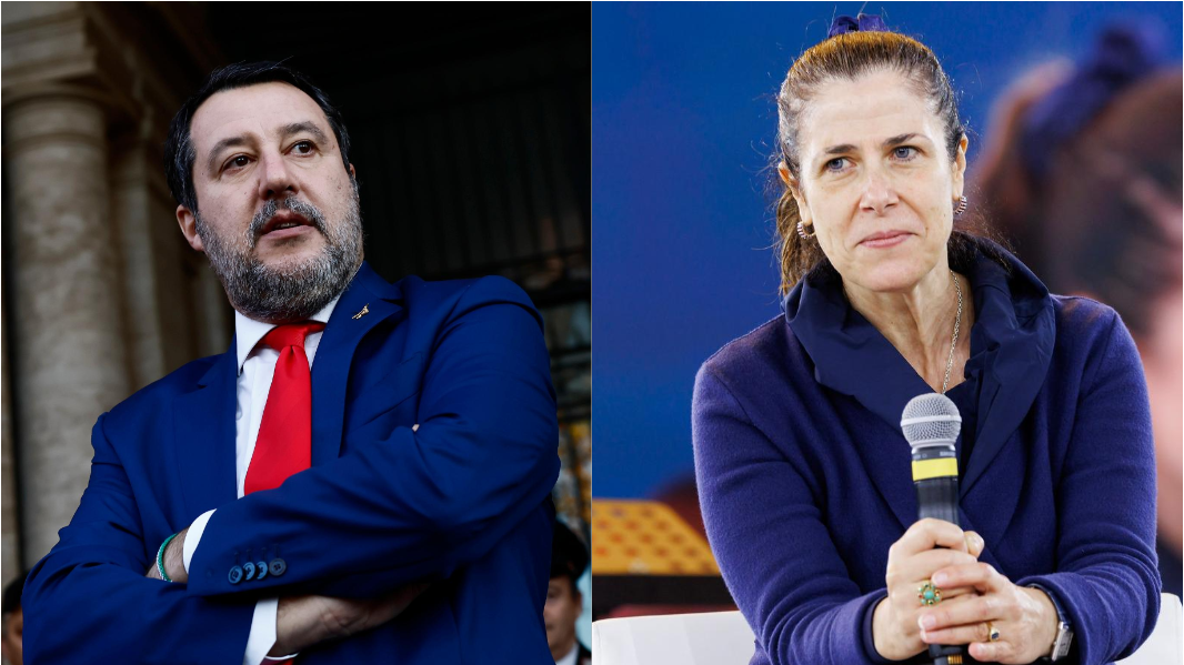 Matteo Salvini e Alessandra Todde 