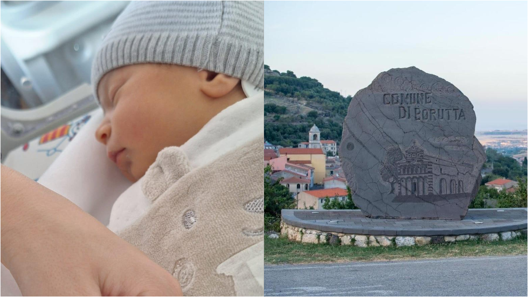 La piccola Serena Spissu e il comune di Borutta 