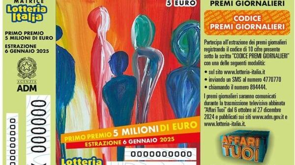 Il biglietto della Lotteria Italia