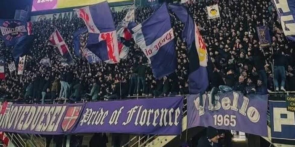 Una parte dei tifosi della Fiorentina
