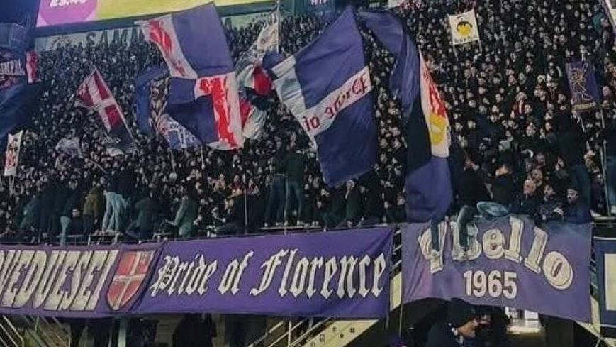 Una parte dei tifosi della Fiorentina