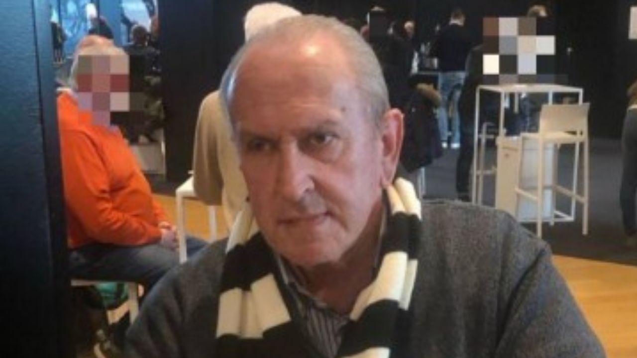 Giacomo Capecchi con la sciarpa della Juventus al collo