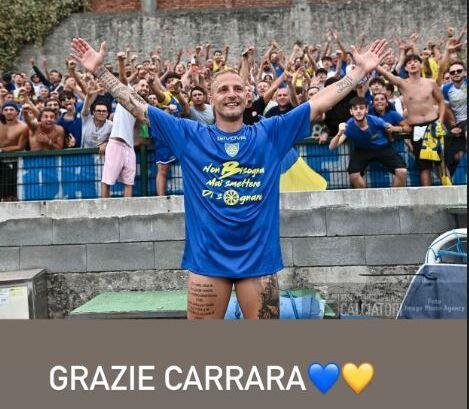 Carrarese, Hermannsson vola in Grecia e Panico saluta: il suo messaggio