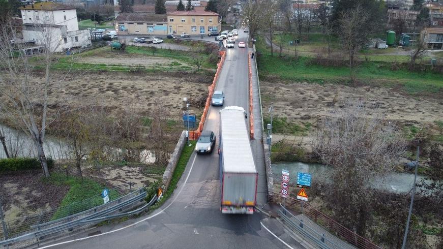 Uno scorcio della strada