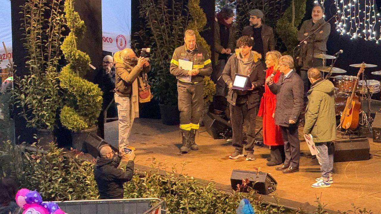 Un momento della premiazione