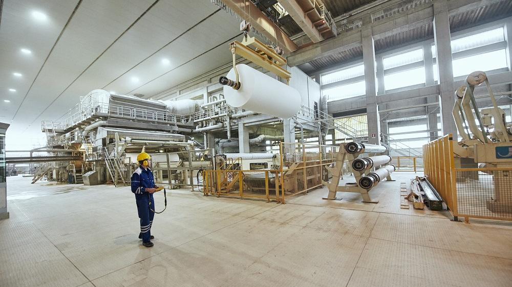 Una cartiera del gruppo Sofidel