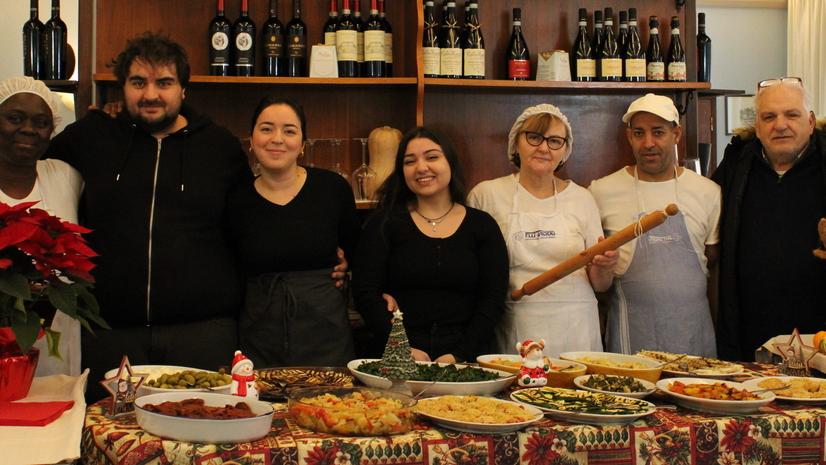 Lo staff del ristorante Da Enzo