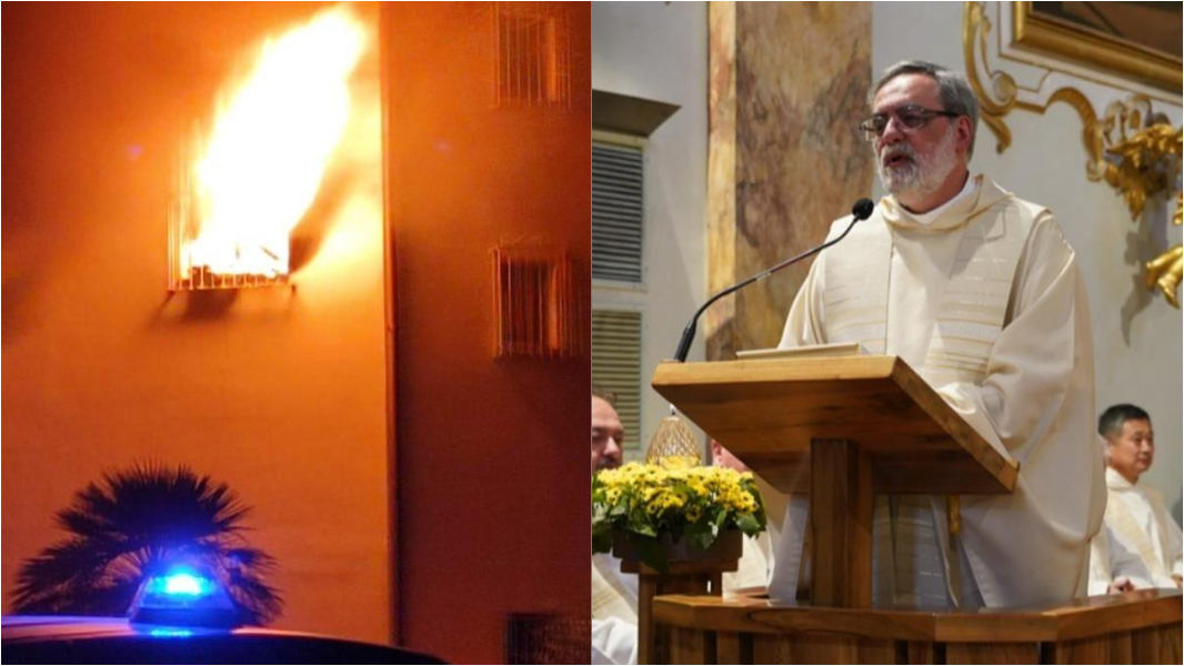 Incendio nella chiesa di Valledoria, il vescovo: «Momento di dolore e sconcerto»