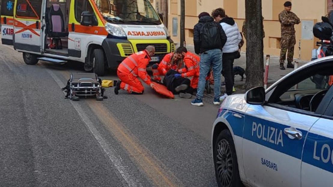 Donna falciata da un’auto in centro a Sassari: ecco cosa è successo