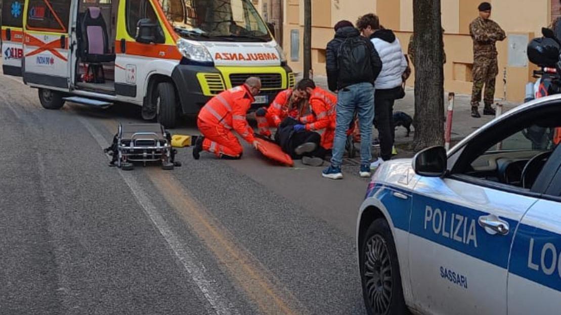 Donna falciata da un’auto in centro a Sassari: ecco cosa è successo